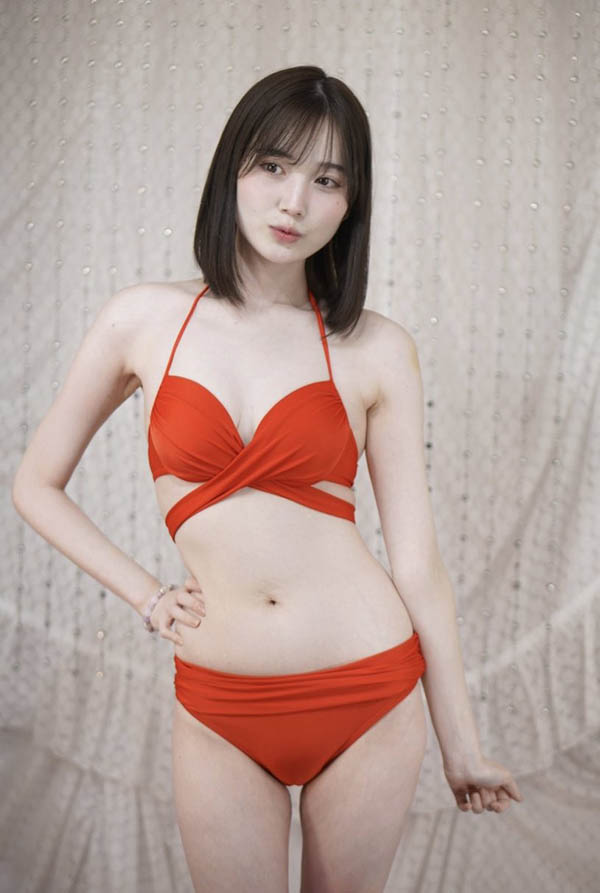 168公分超高挑长腿妹「本田桃」，脸蛋甜又有「超细白美乳」！