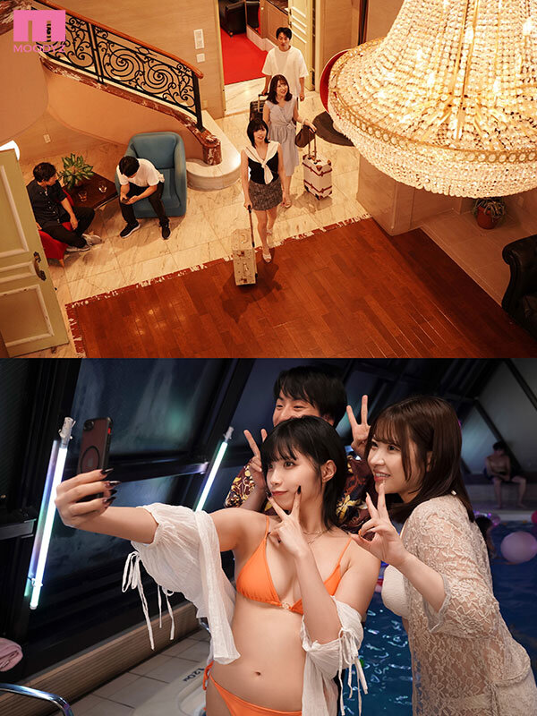 在夜间泳池被超肉食美女诱惑，曲线太辣...忍不住中出了！