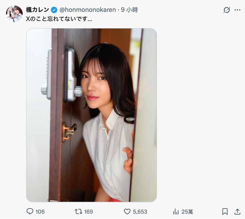 「我没有忘了X(社群)喔」、但,枫カレン(枫花恋)何时有新片? ...